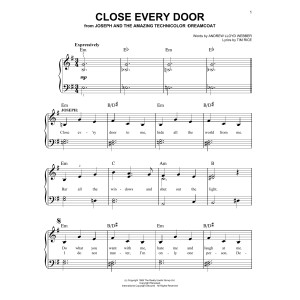 Close Every Door (from Joseph and the Amazing Technicolor Dreamcoat)